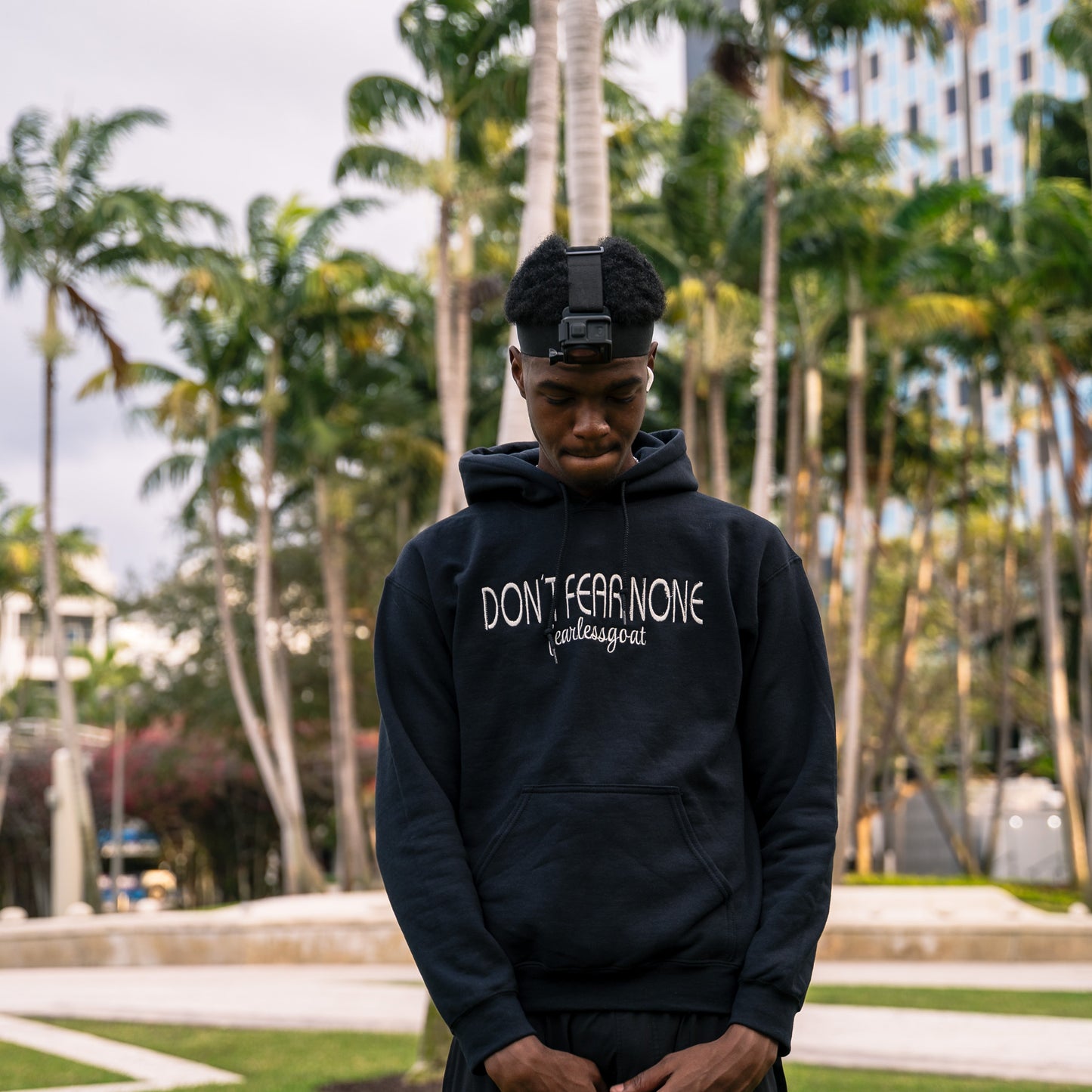 "DON'T FEAR NONE STITCHED HOODIE"