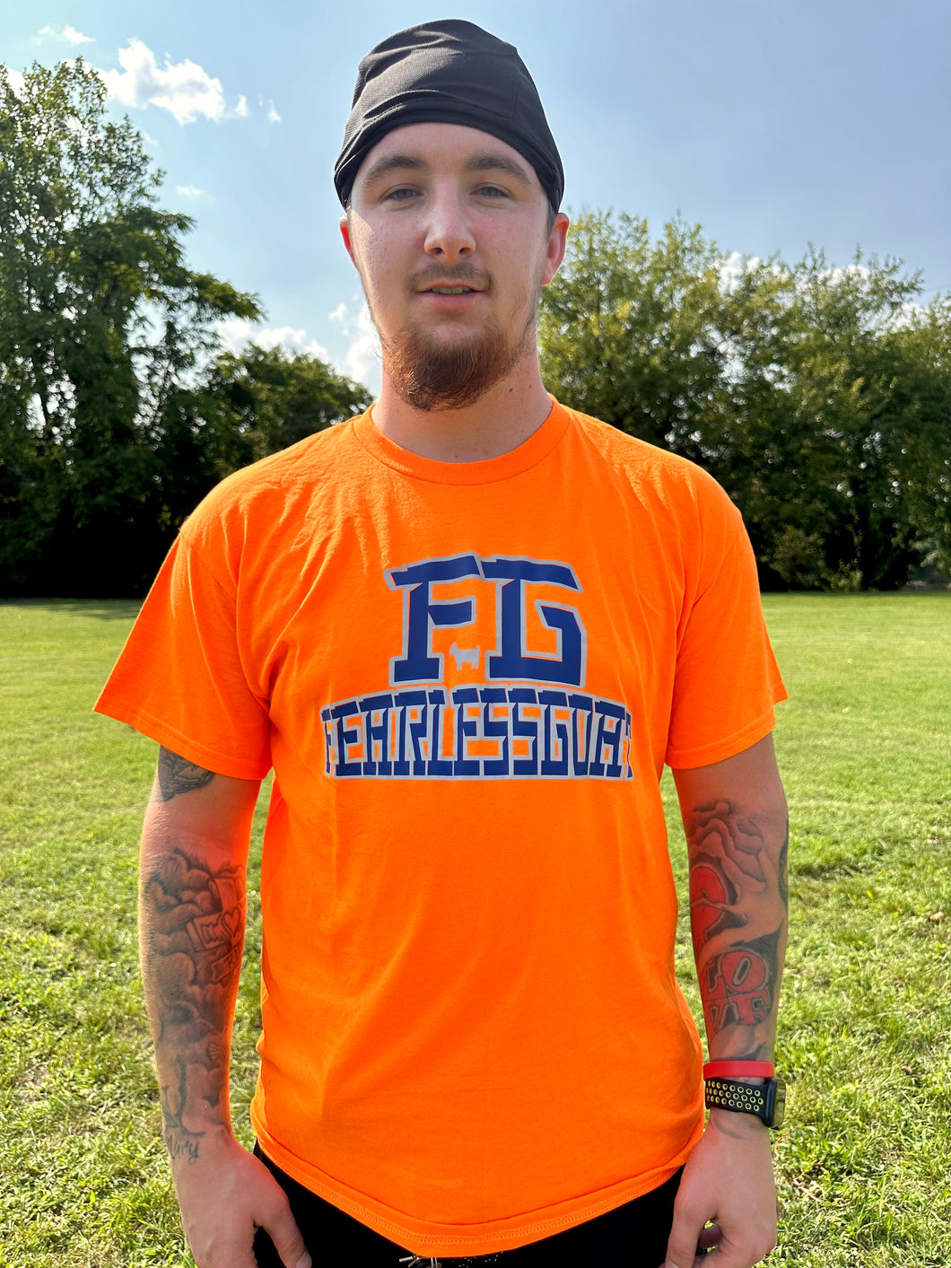 “FG T-SHIRT” ORANGE & BLUE,REFLECTIVE