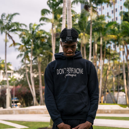 "DON'T FEAR NONE STITCHED HOODIE"
