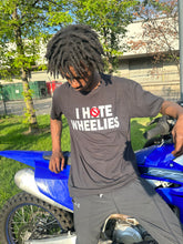 Load image into Gallery viewer, “I H🚫TE WHEELIES T-SHIRT”